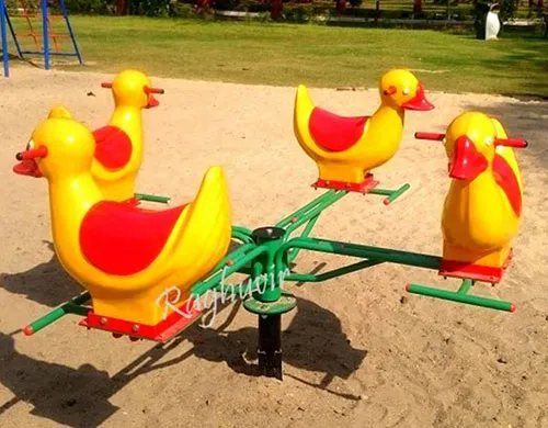 yellow duck(animal) shape merry go round