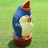 best bird shape dustbin manufecturer for garden park Pre school