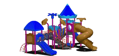 one deck  multiplay system with slide in park