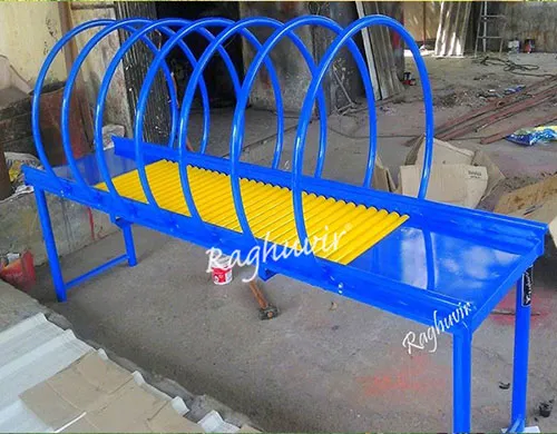 yellow blue roller crawling gym equipment for kids