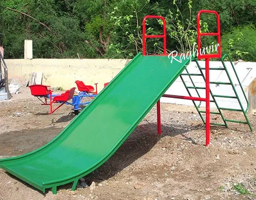 wide slide in garden