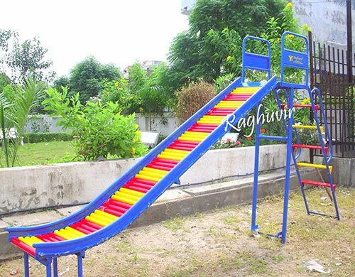 yellow red spiral slide for kids